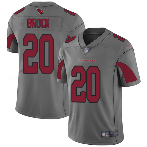 Arizona Cardinals Limited Silver Men Tramaine Brock Jersey NFL Football #20 Inverted Legend->arizona cardinals->NFL Jersey
